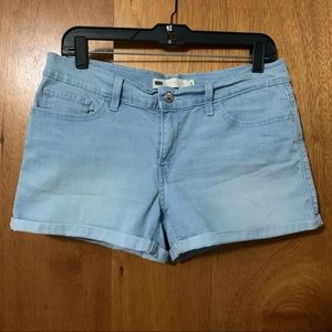 Levi’s Shorts Stretch Denim Light Wash